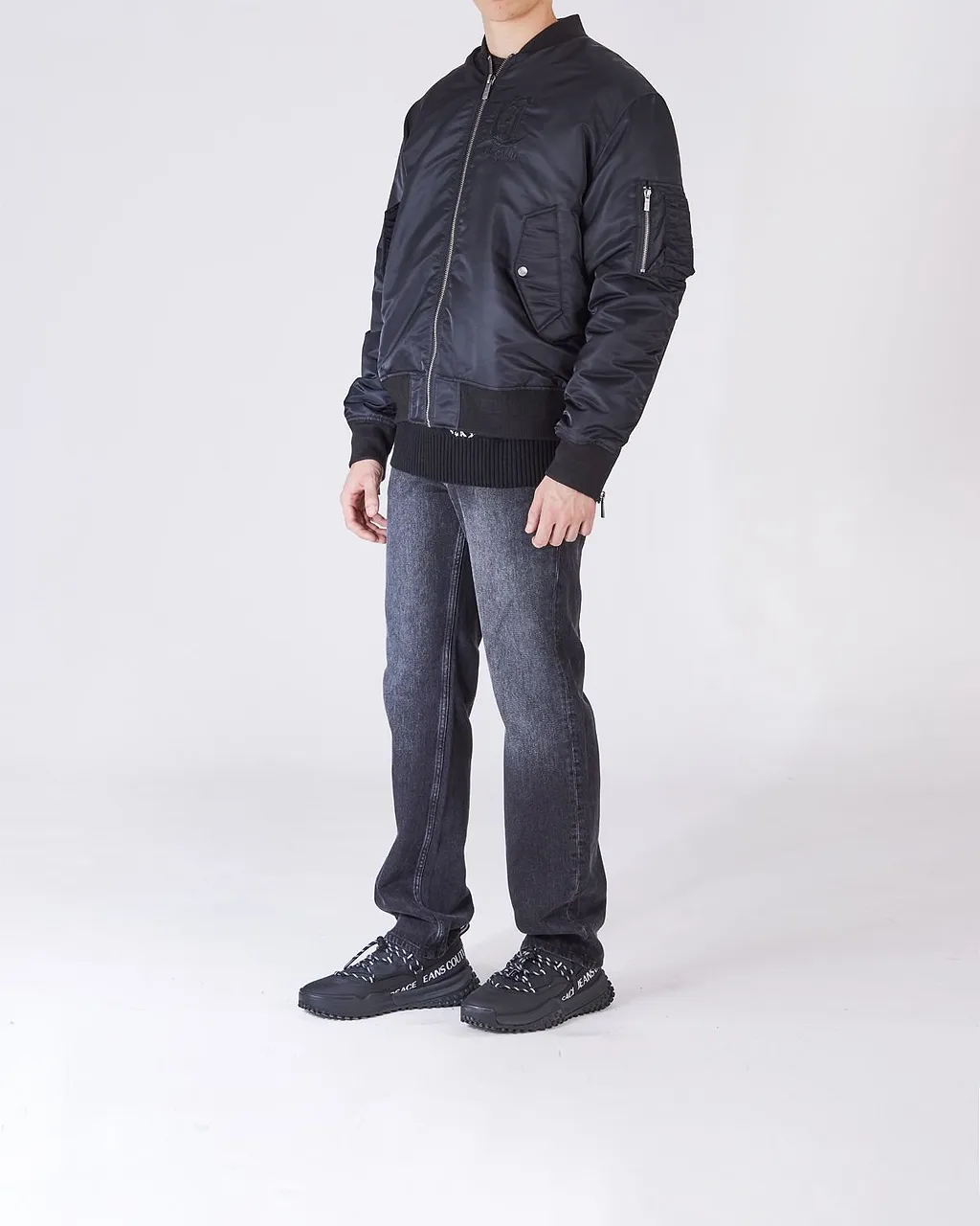Just Cavalli Monogram Bomber Jacket