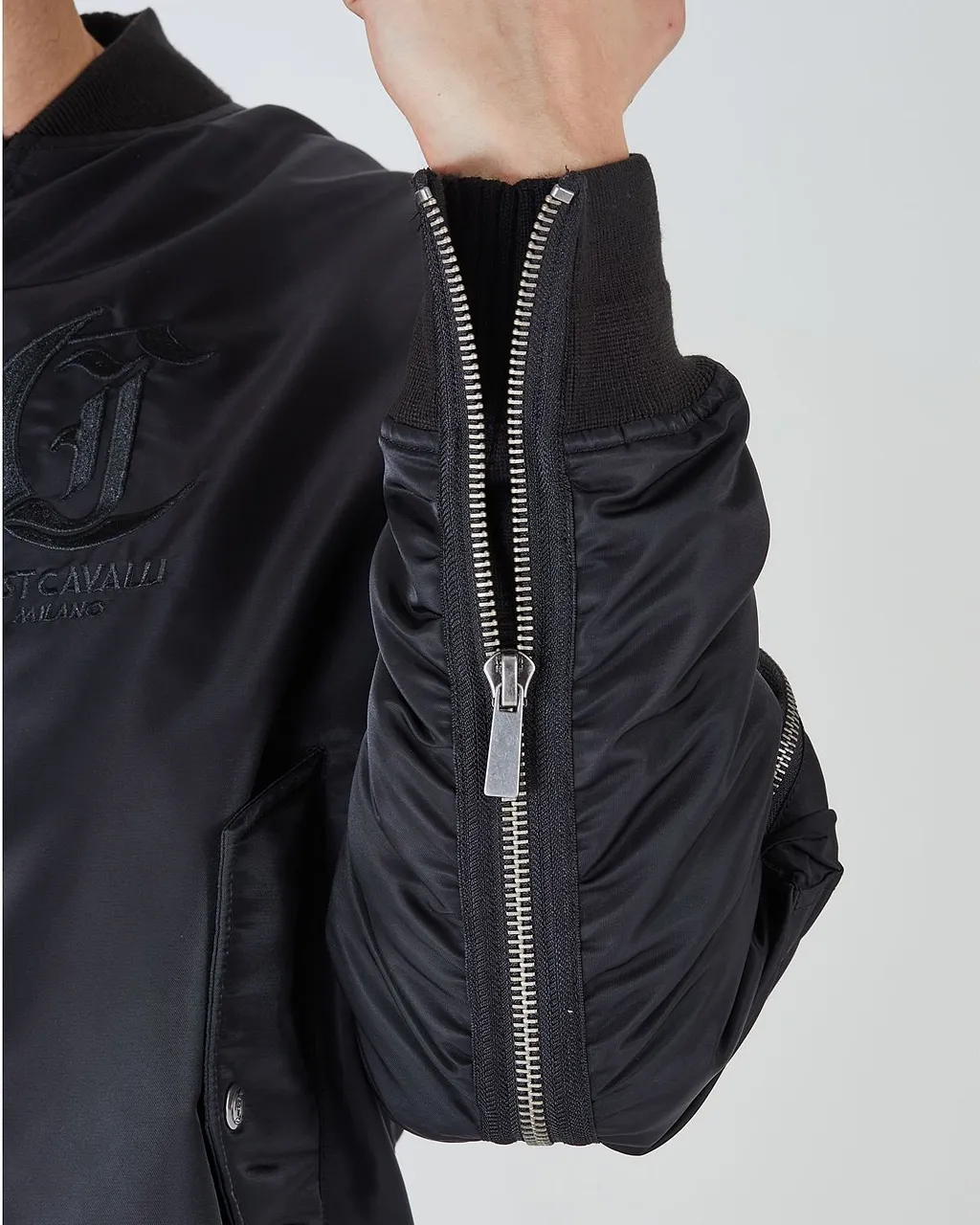 Just Cavalli Monogram Bomber Jacket