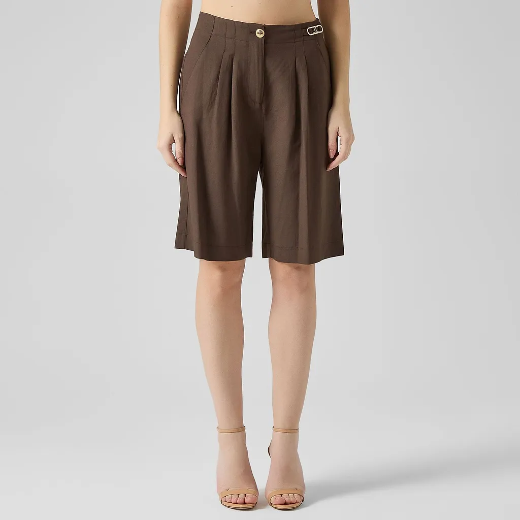 Just Cavalli Pleated Bermuda Pants