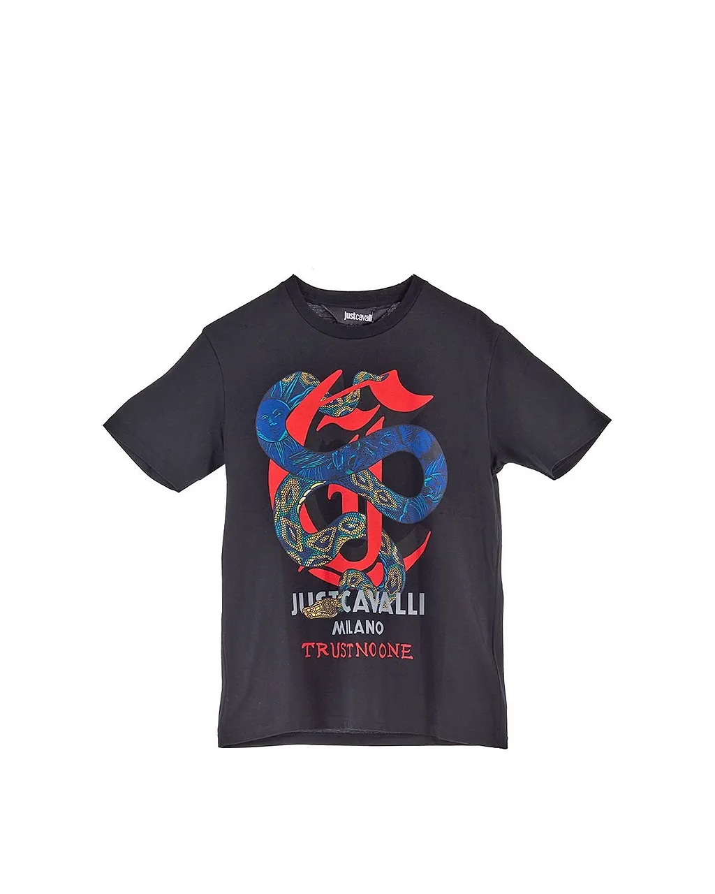 Just Cavalli Serpenti Logo Print T-Shirt