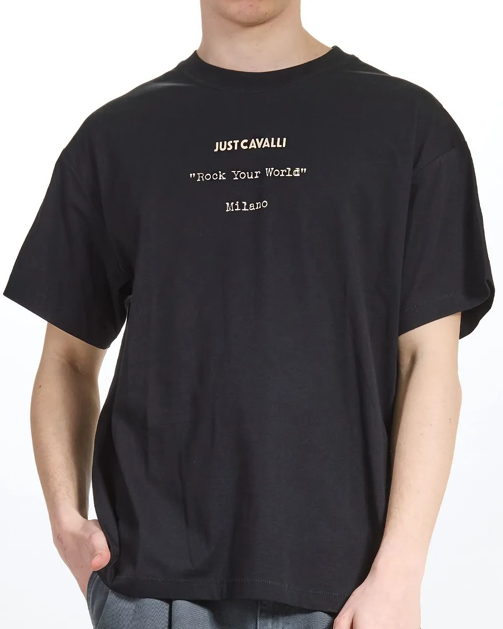 Just Cavalli Rock Your World Print T-Shirt
