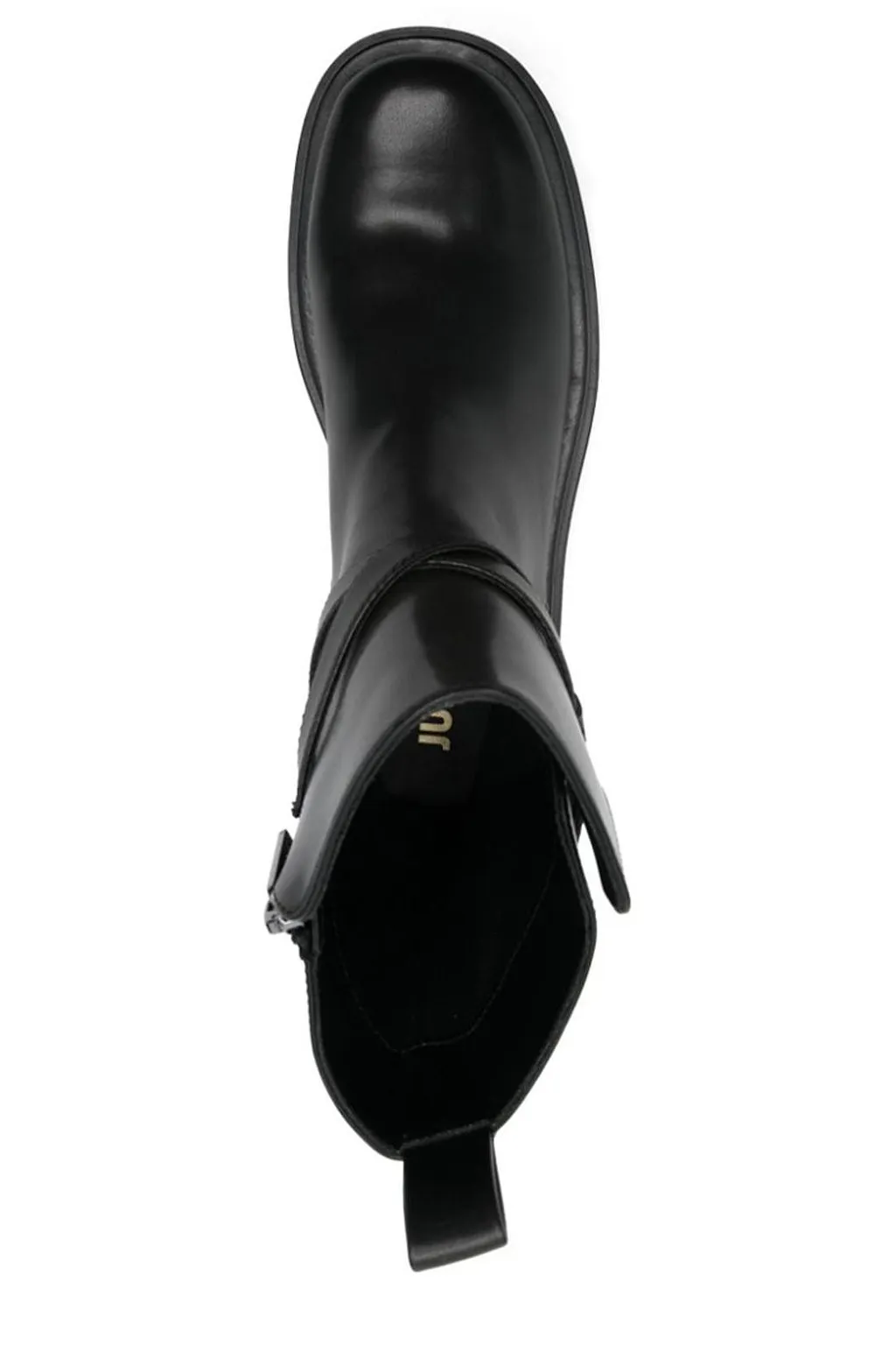 Just Cavalli Strap Detail Round Toe Ankle Boots