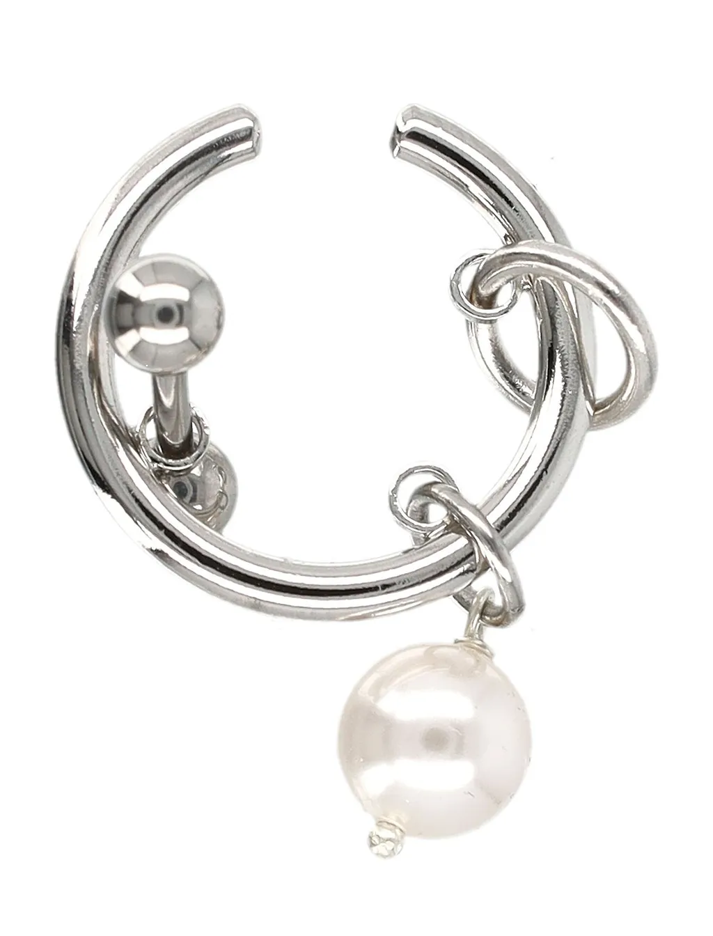 Betsy Pearl Hoop Earrings