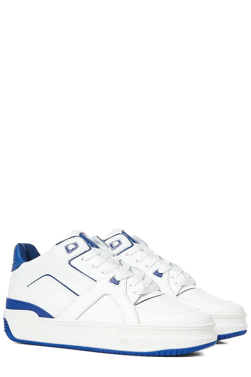 Just Don Contrast Trim Lace-Up Sneakers