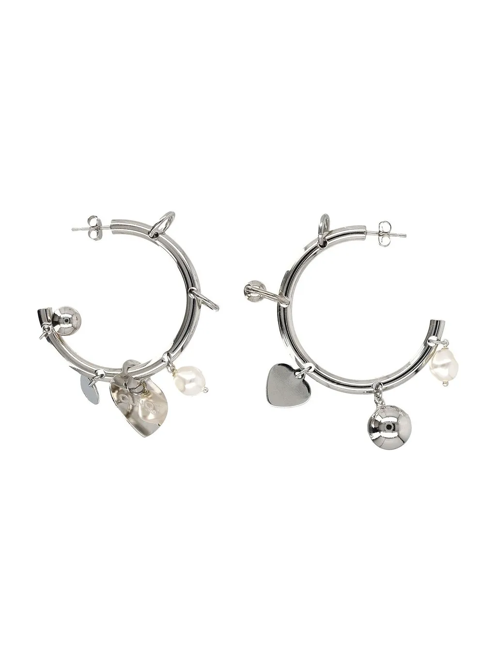 Justine Clenquet Britt Charm Hoop Earrings