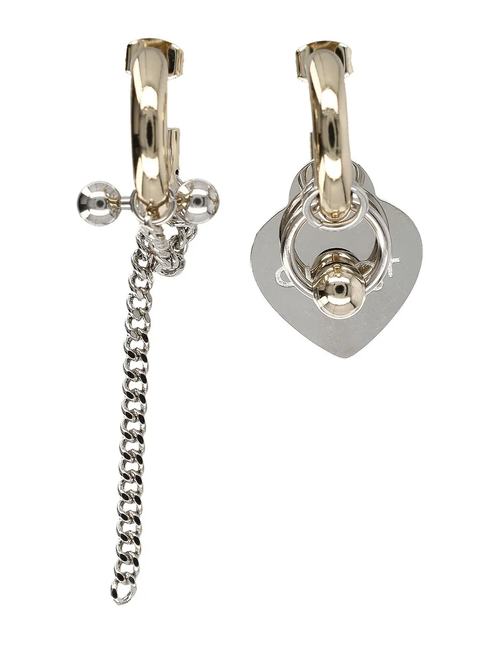 Nick Charm Hoop Earrings