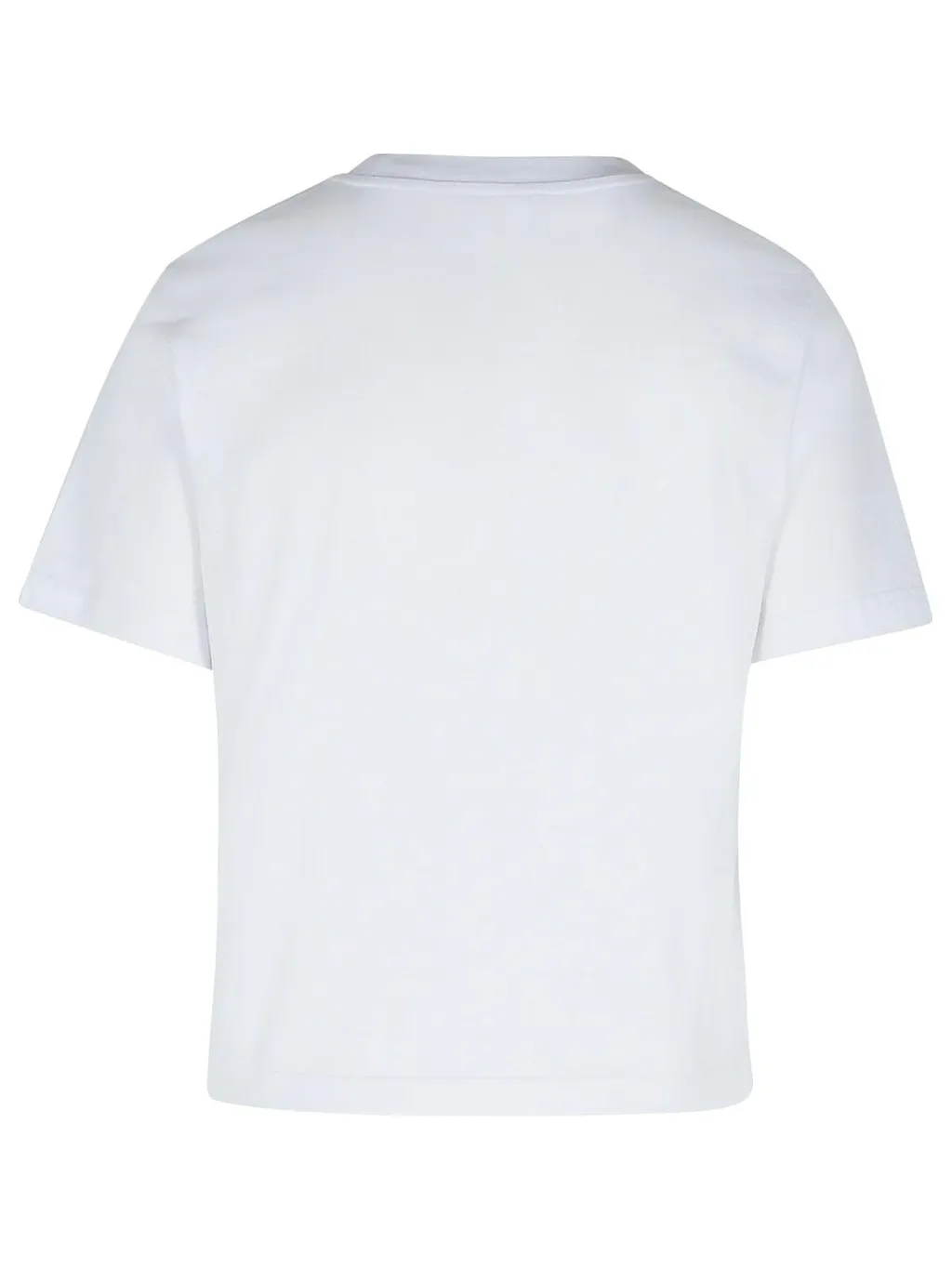 Jw Anderson Anchor Embroidery Panelled Cropped T-Shirt