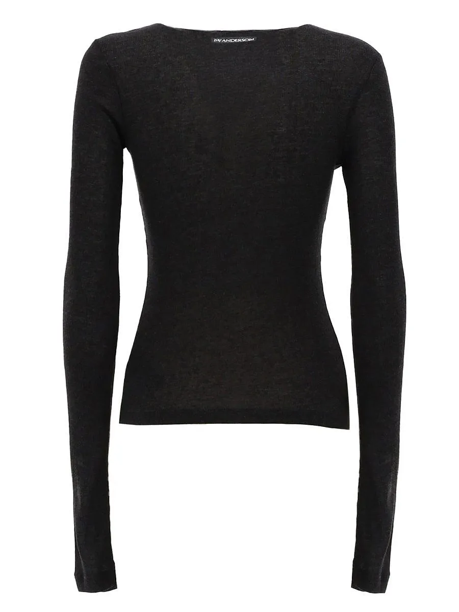 Jw Anderson Fitted Long Sleeve T-Shirt