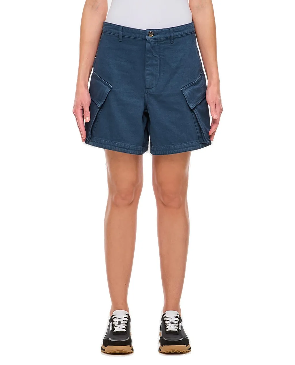Jw Anderson High-Waisted Cargo Twill Shorts