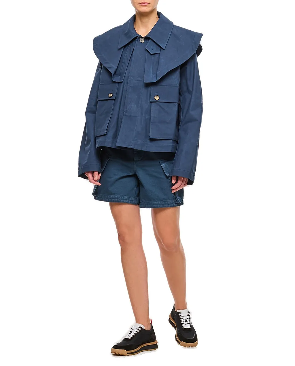 Jw Anderson High-Waisted Cargo Twill Shorts