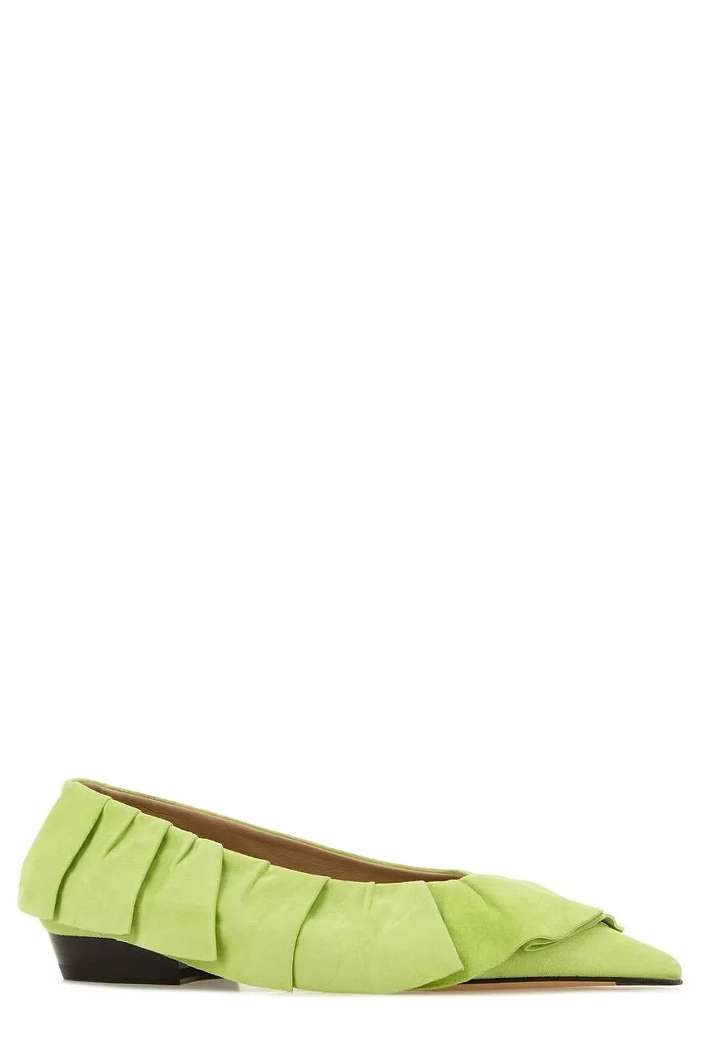 Jw Anderson Ruffle Pointed Ballet Flats