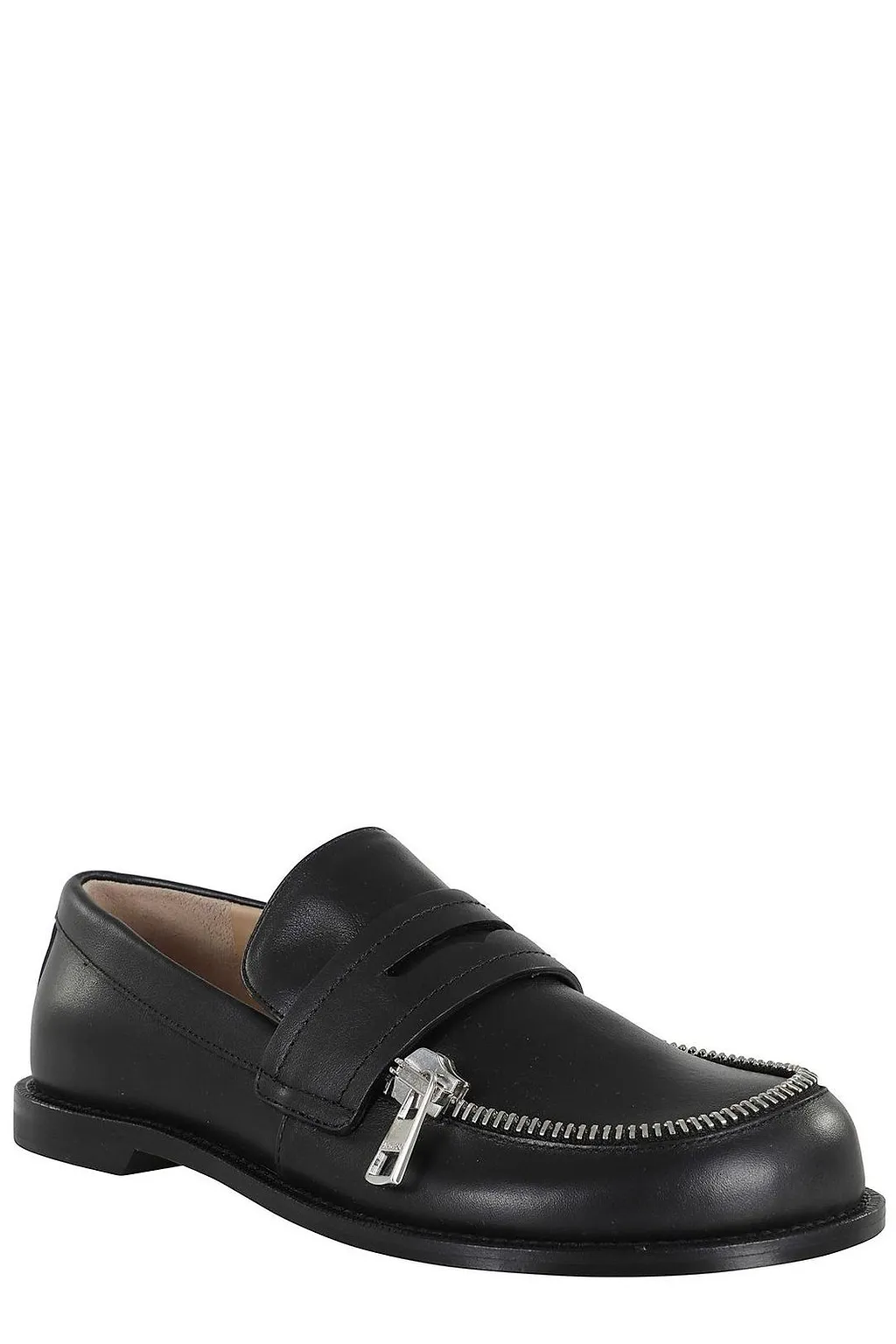 Jw Anderson Zip-Detailed Round Toe Loafers