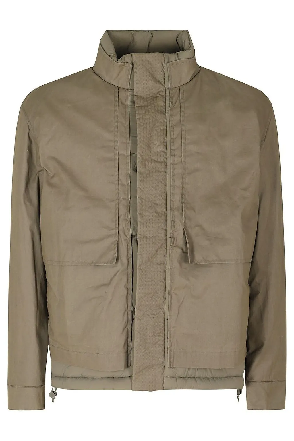 K-Way Waxed Stand-Collar Jacket