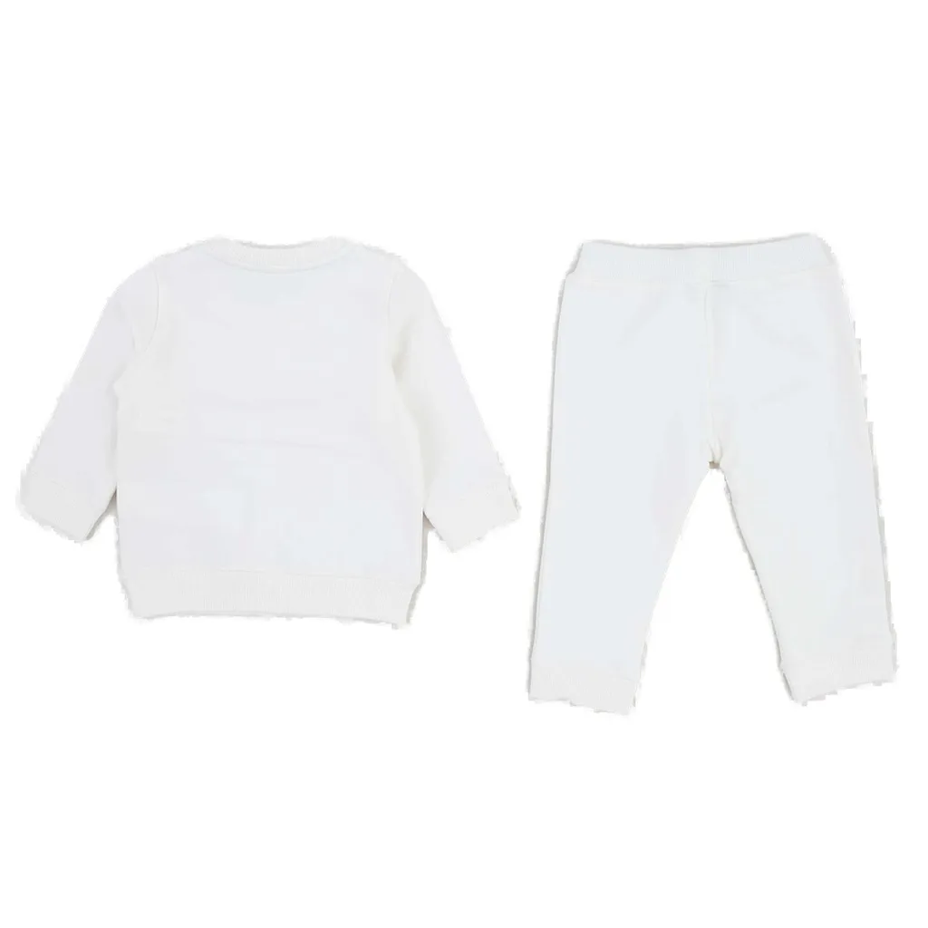 K-Way Kids Logo Embroidered Crewneck Tracksuit