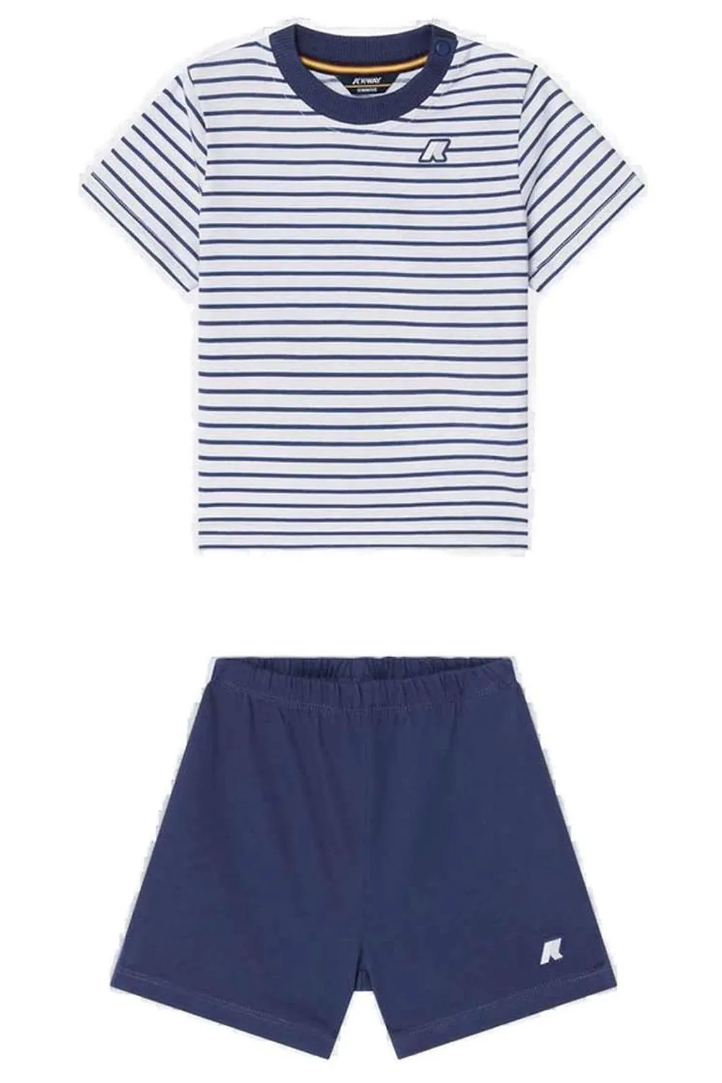 K-Way Kids Striped T-Shirt And Shorts Set