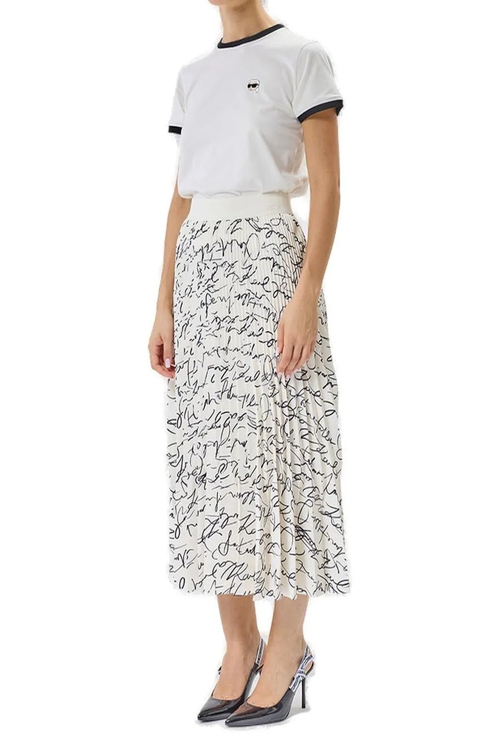 Karl Lagerfeld Pleated Skirt