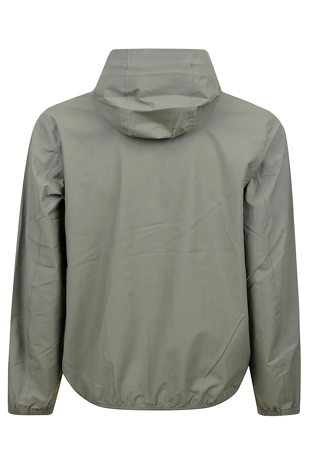 K-Way Logo Printed Hooded Zipped Jacket