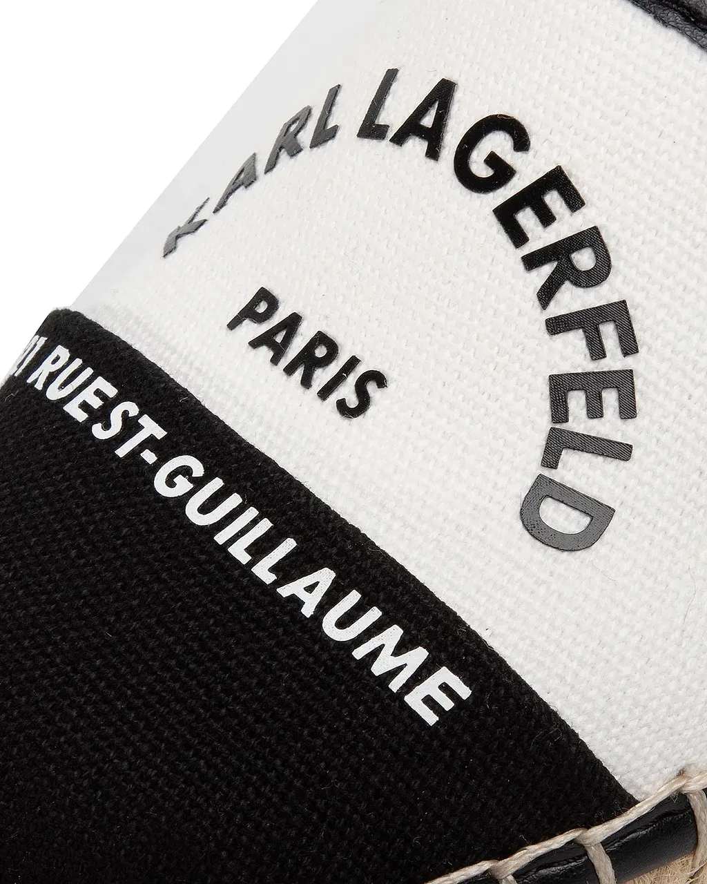 Karl Lagerfeld Rue St-Guillaume Panelled Espadrilles