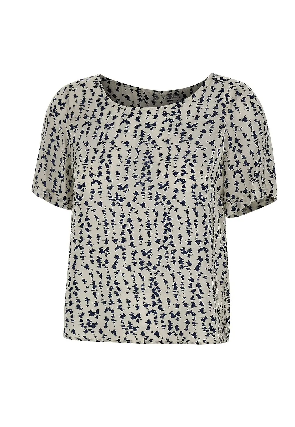 Kaos Printed Short-Sleeve Top