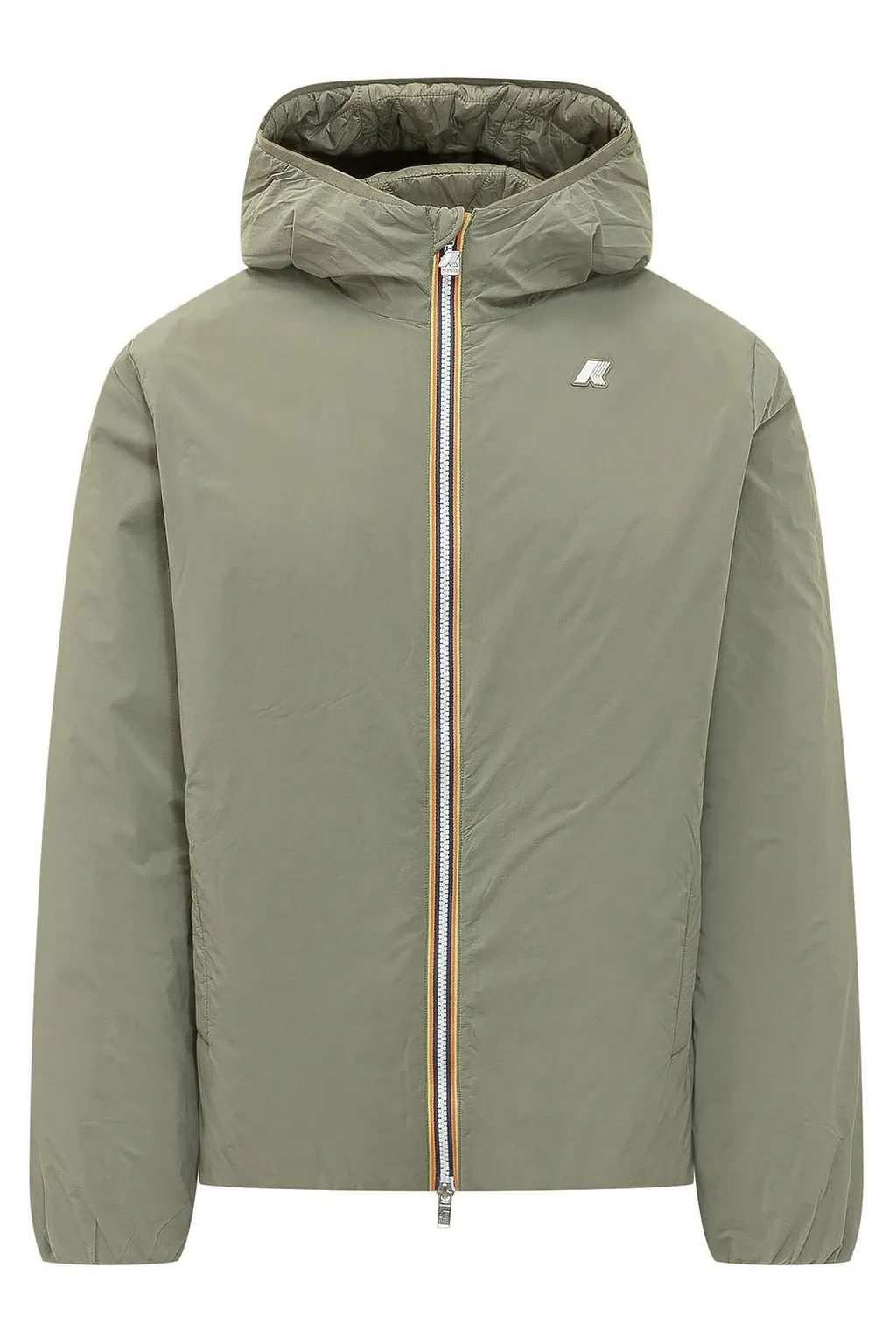 K-Way Plain Zip-Up Hooded Jacket