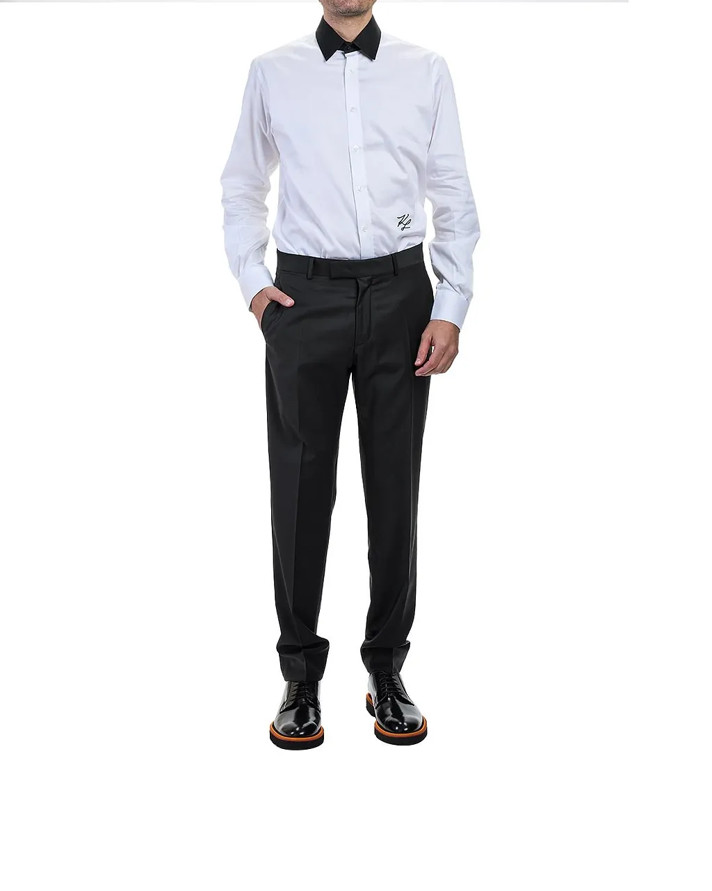 Karl Lagerfeld Straight-Leg Tailored Pants