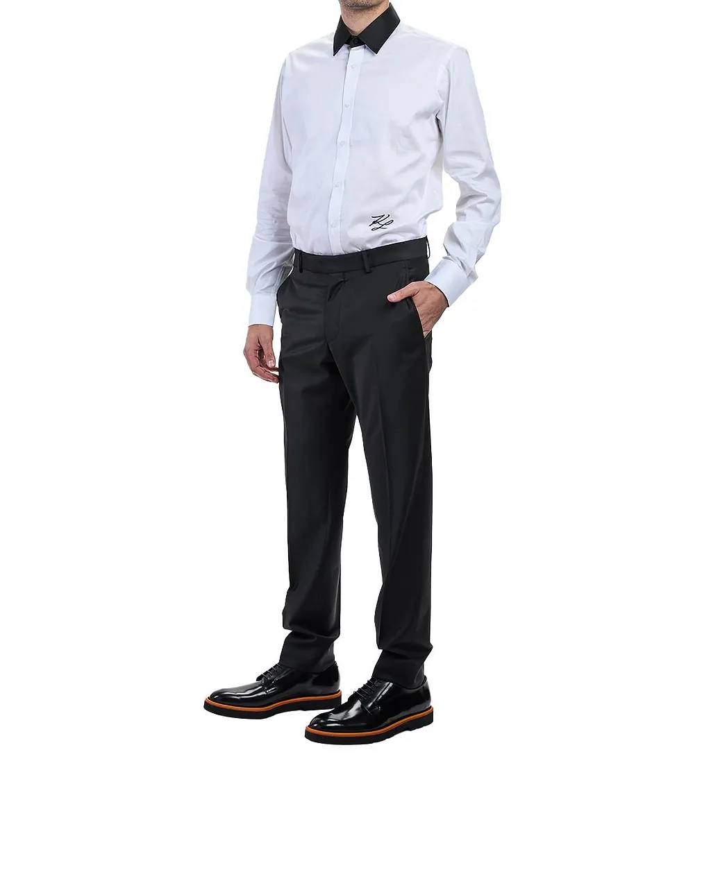 Karl Lagerfeld Straight-Leg Tailored Pants