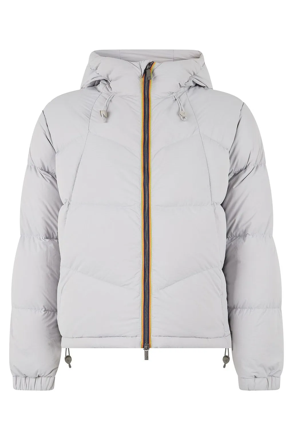 K-Way Quilted Zip-Up Hooded Jacket