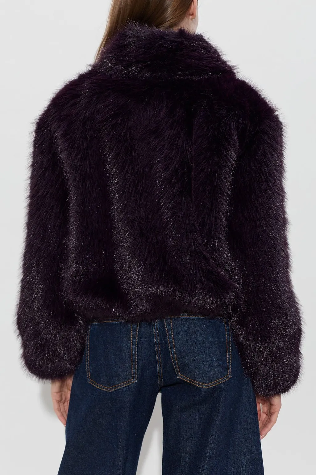 Kate Long Sleeved Faux Fur Jacket
