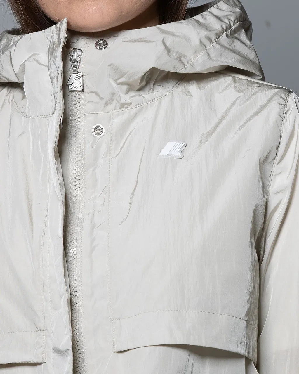 K-Way Sophile Logo Patch Jacket