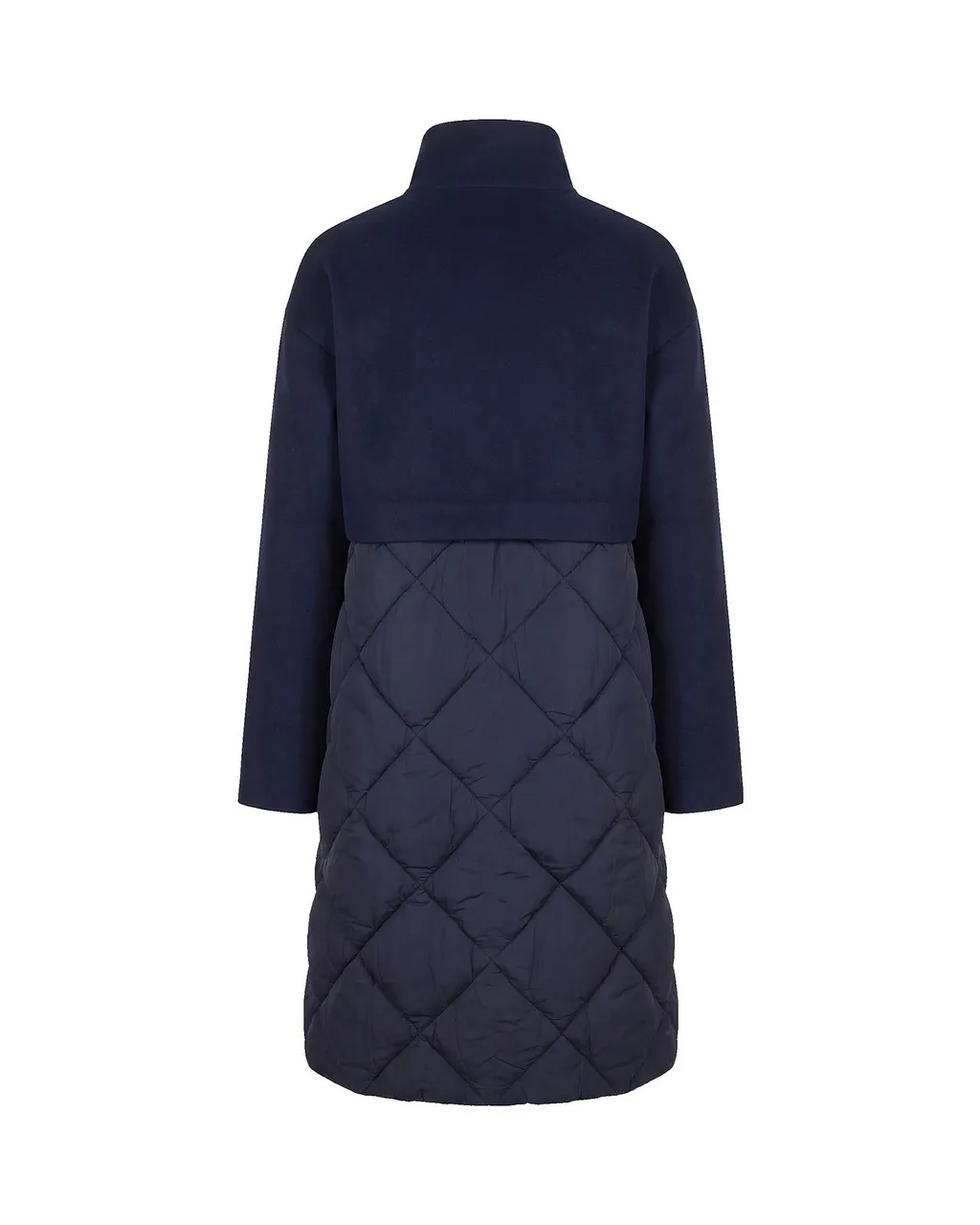 K-Way Zip-Up Quilted Parka Coat