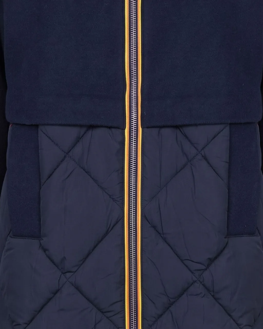 K-Way Zip-Up Quilted Parka Coat