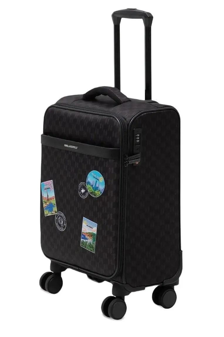 Karl Lagerfeld Ikon Monogram Trolley Case