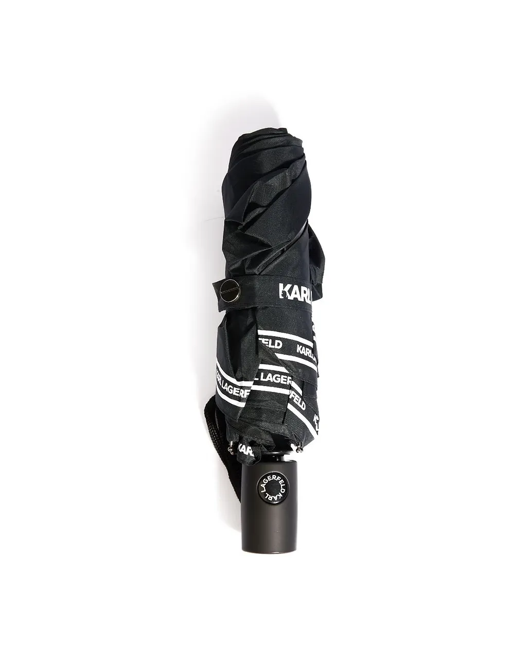 Karl Lagerfeld Ikonik Compact Folding Umbrella
