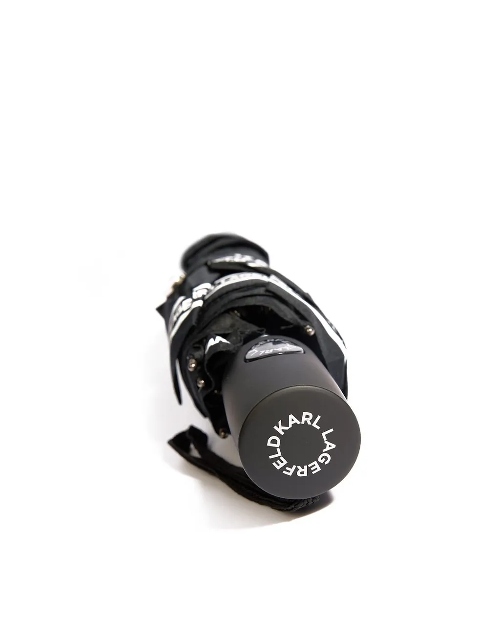 Karl Lagerfeld Ikonik Compact Folding Umbrella