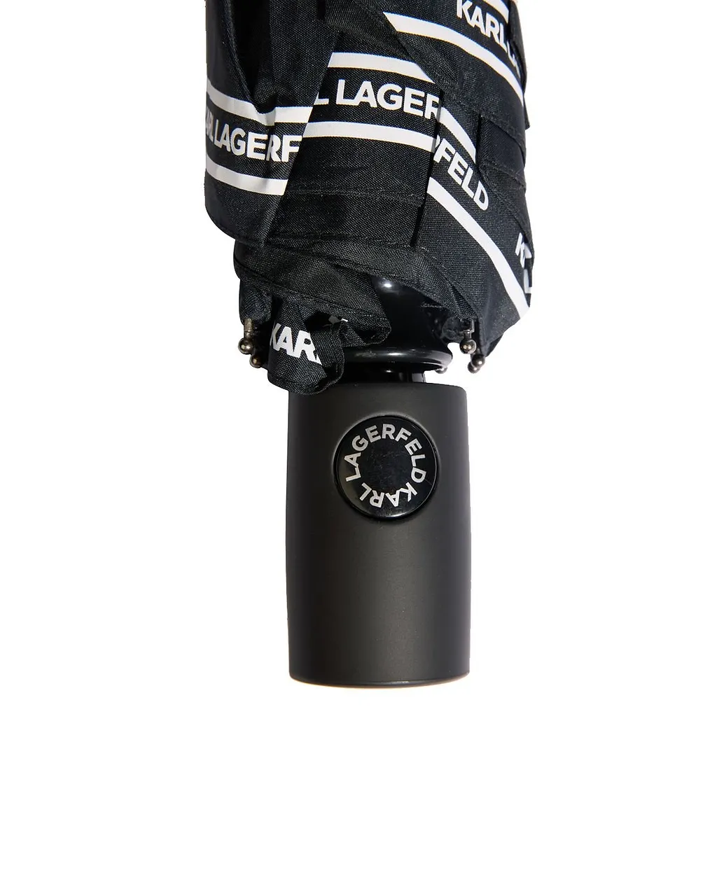 Karl Lagerfeld Ikonik Compact Folding Umbrella
