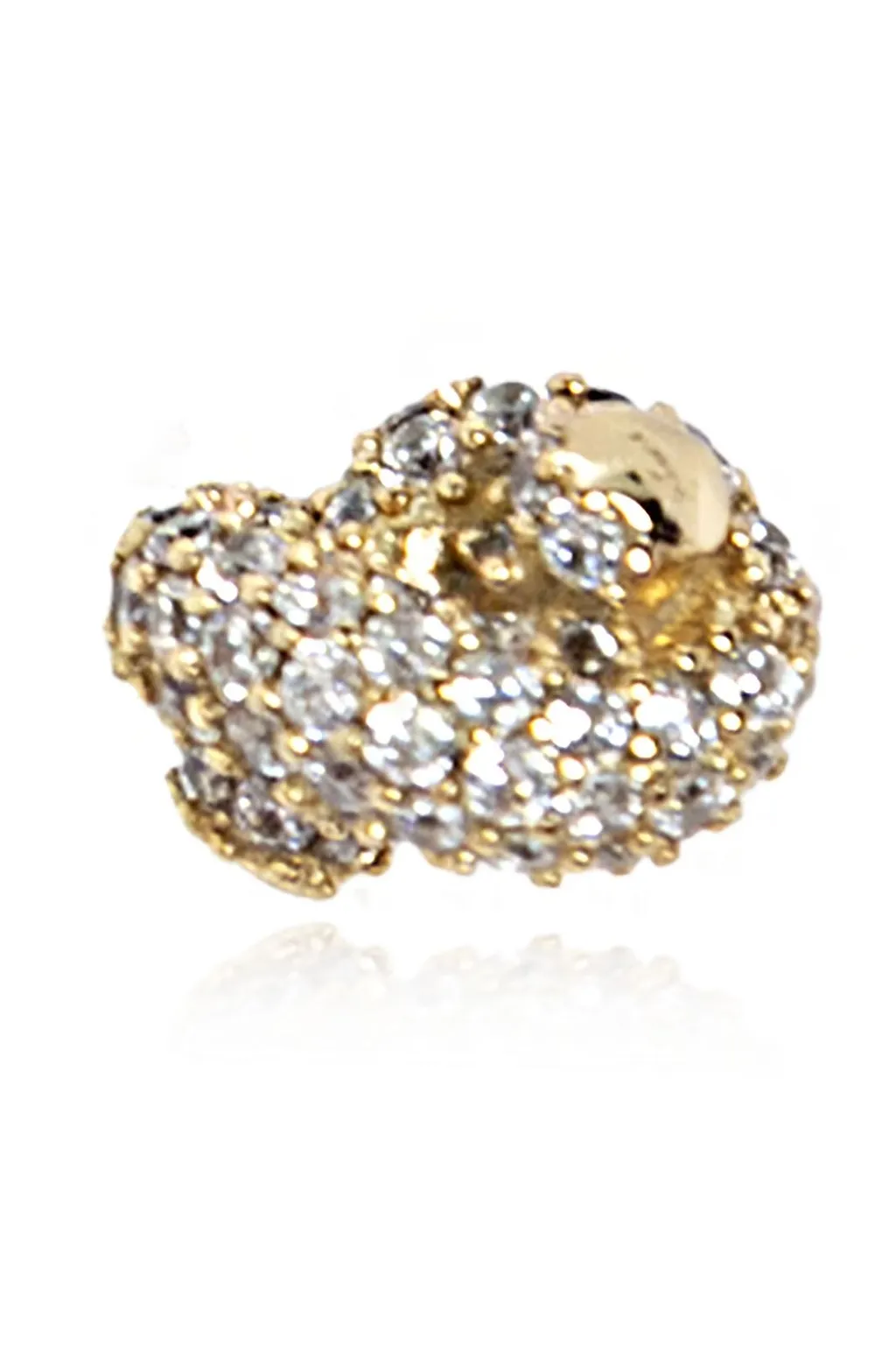 Pave Knot Stud Earrings