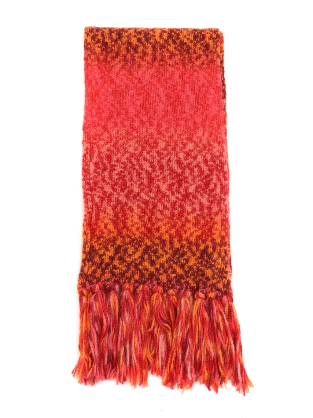 Fringed Knitted Scarf