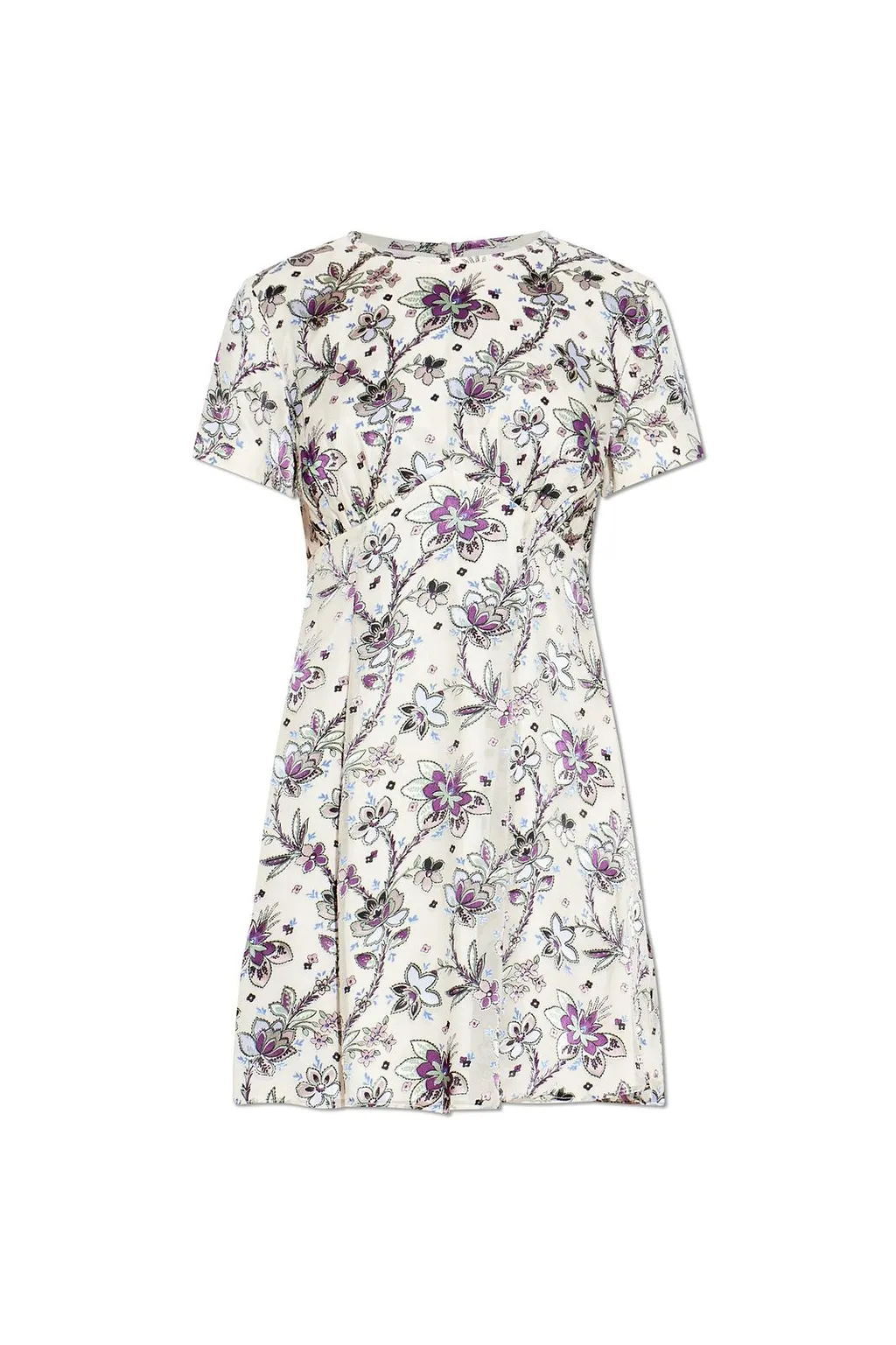 Kate Spade Satin Devore Empire Waisted Mini Dress