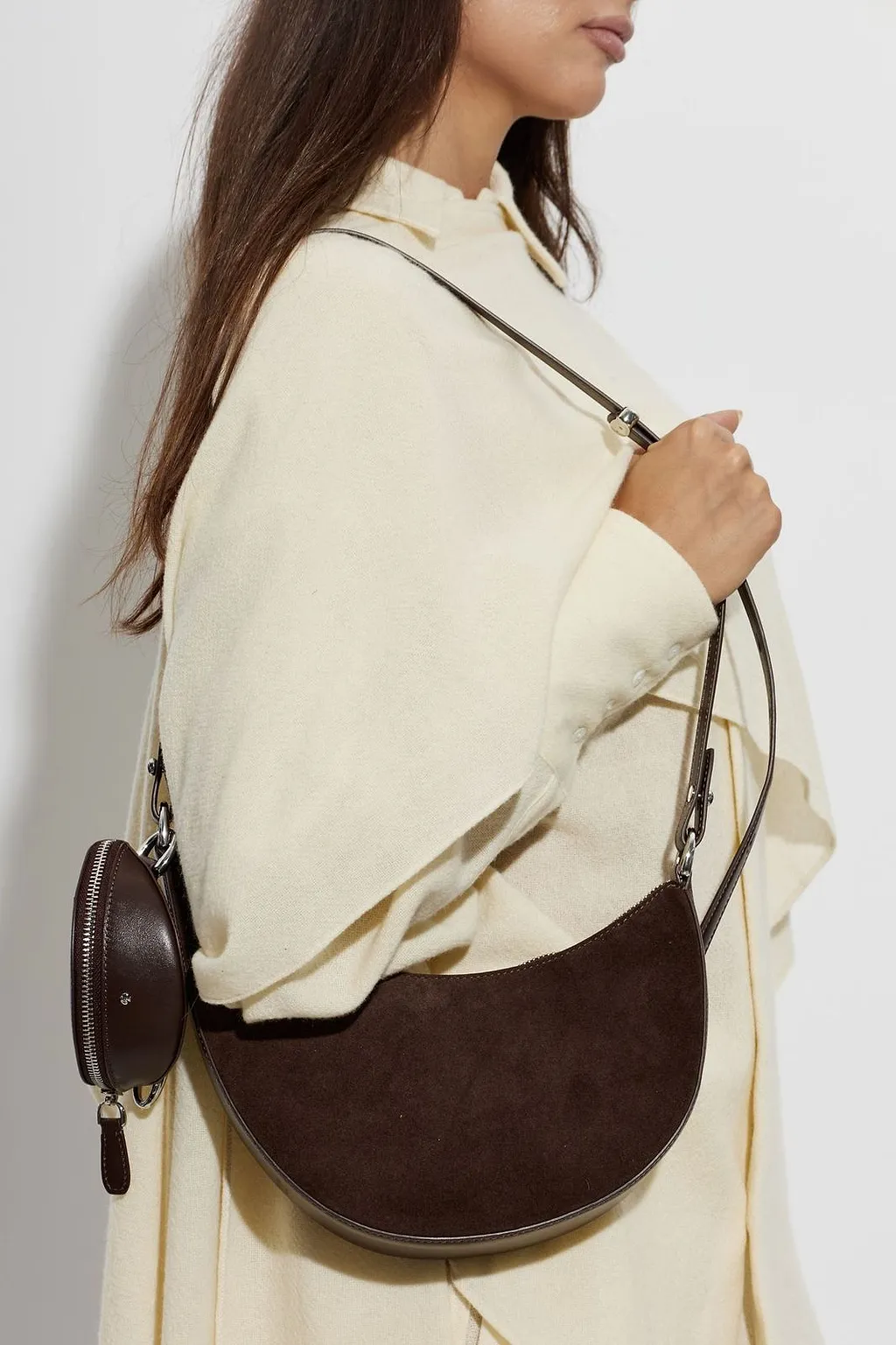 Suede Duo Shoulder Bag