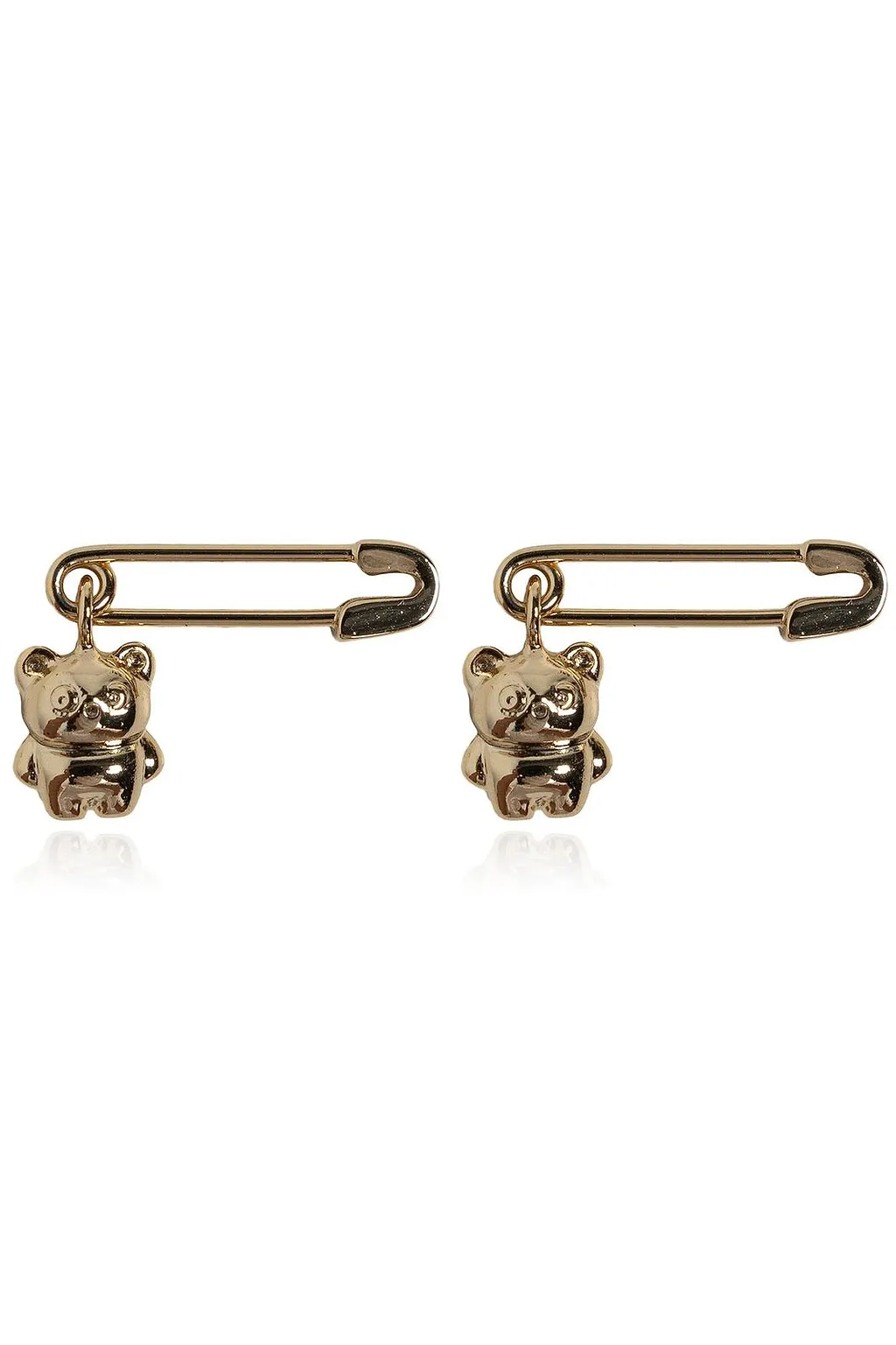 Teddy Safety Pin Earrings
