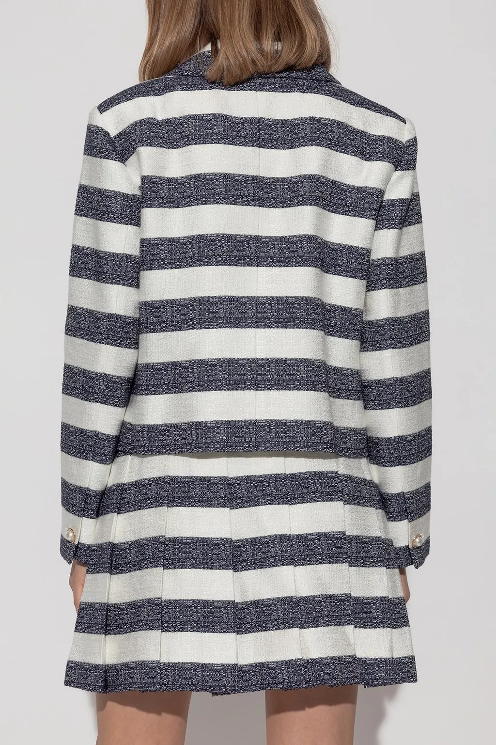 Kate Spade Striped Double-Breasted Jacket