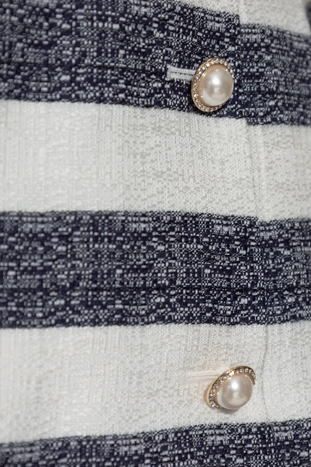 Kate Spade Striped Double-Breasted Jacket