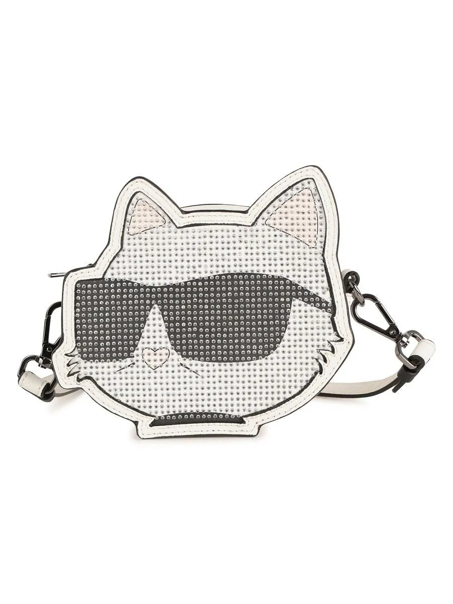 Karl Lagerfeld Kids Cat Face Crossbody Bag