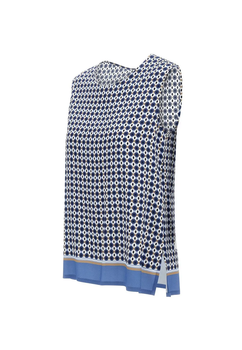 Kangra Micro Print Sleeveless Top