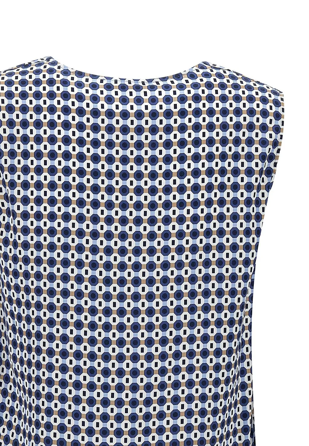 Kangra Micro Print Sleeveless Top