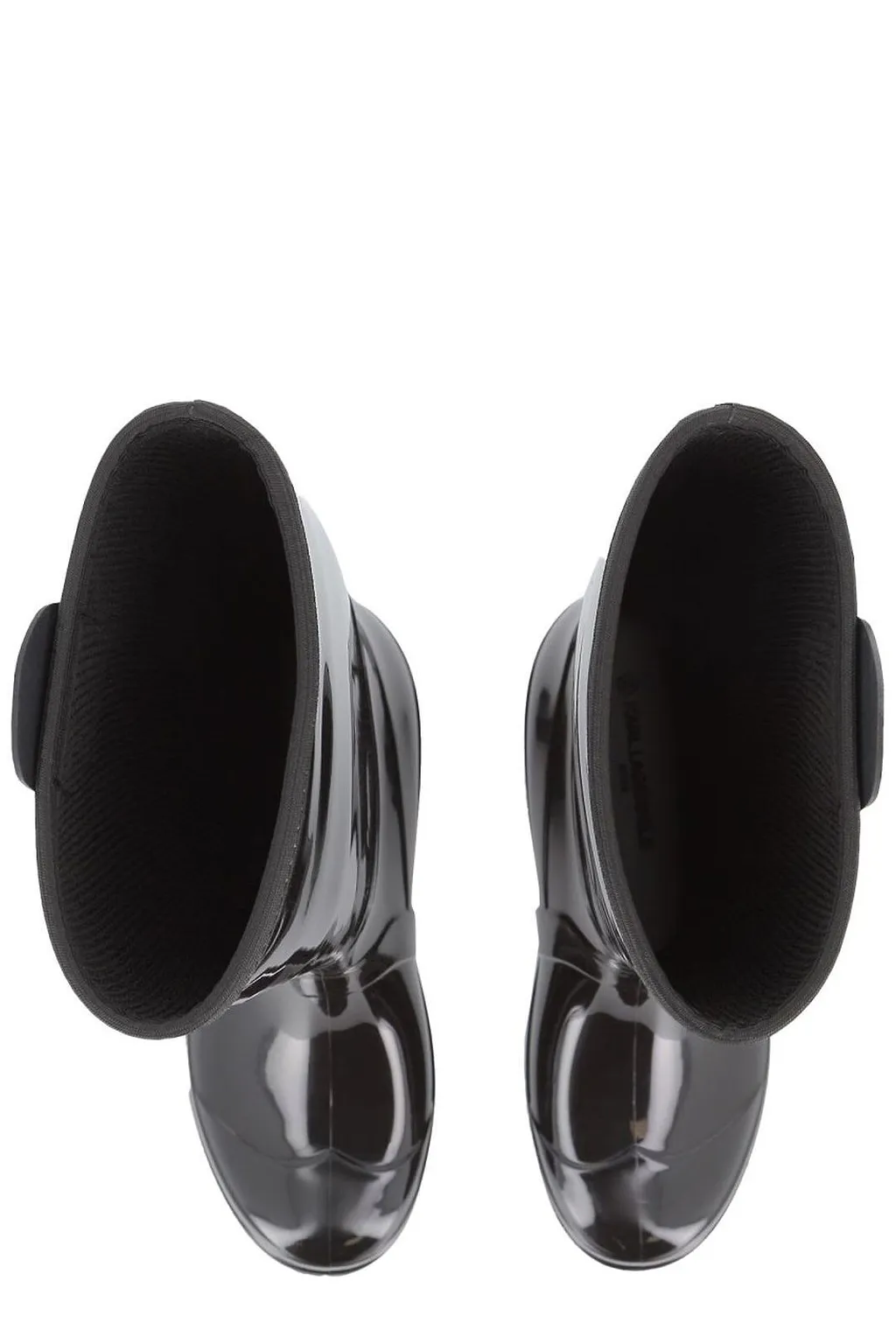 Karl Lagerfeld Kids Logo-Detail Glossy Round Toe Rain Boots