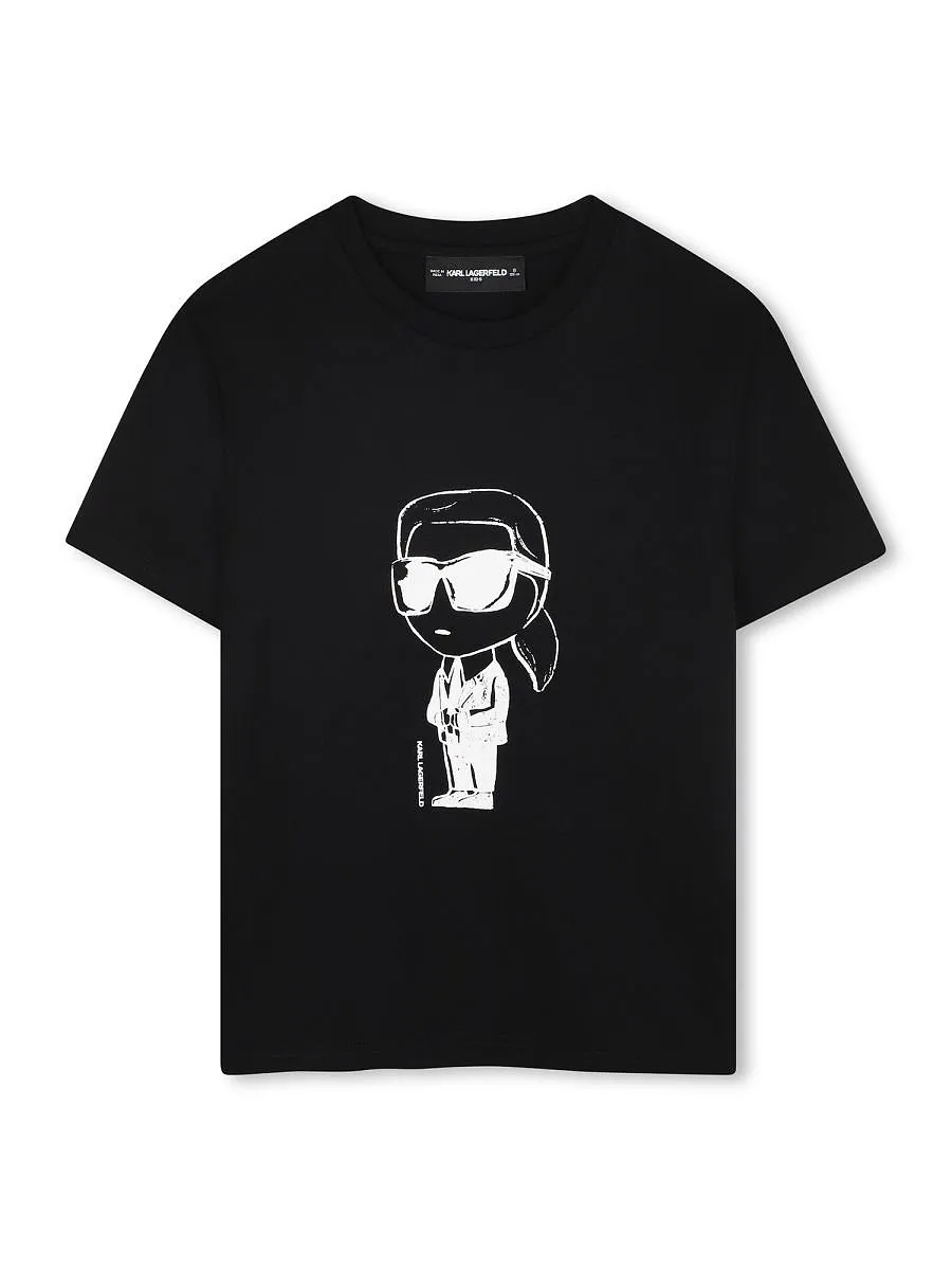 Karl Lagerfeld Kids Logo Graphic T-Shirt