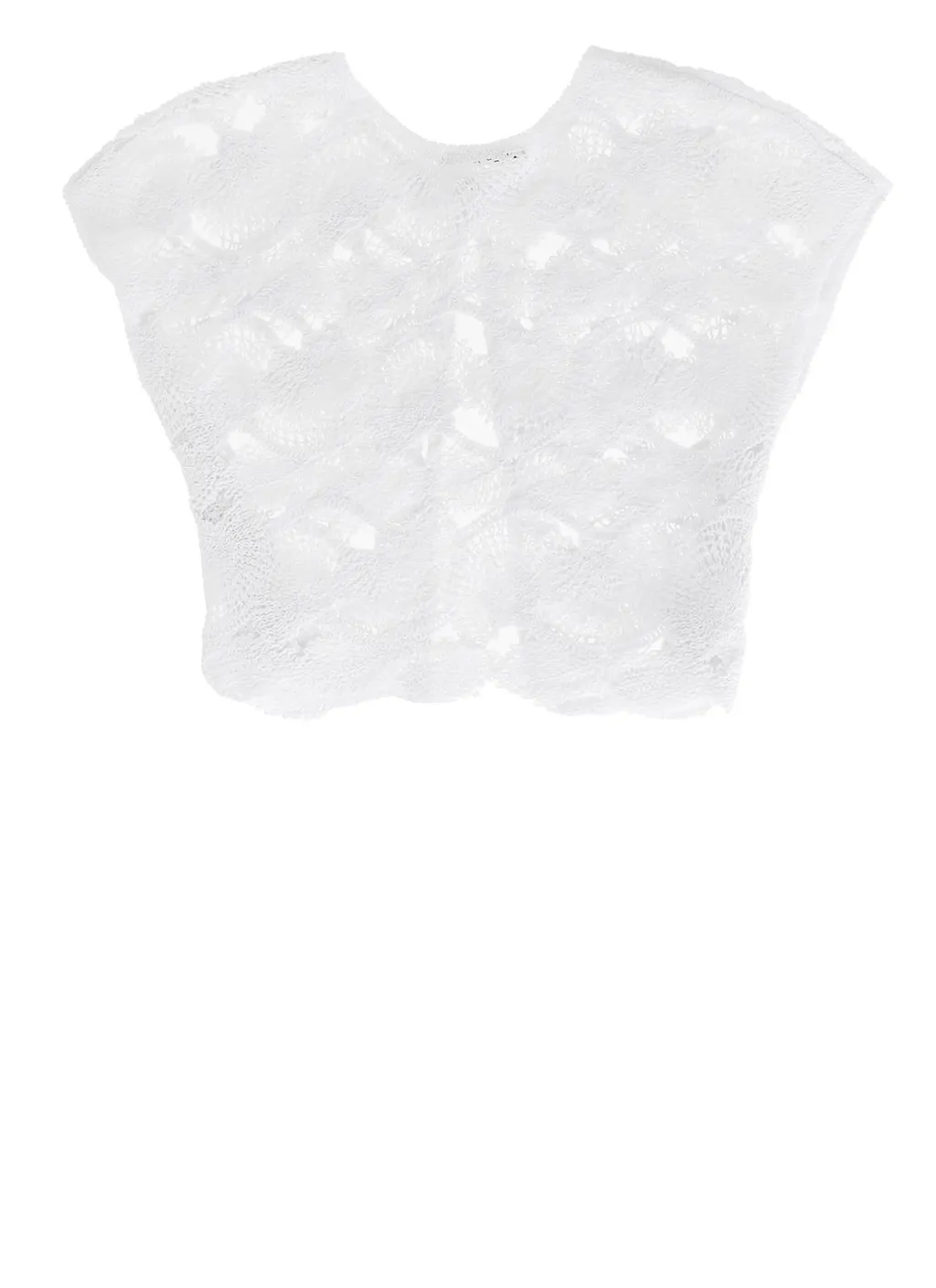 Kangra Openwork Short-Sleeved Cardigan