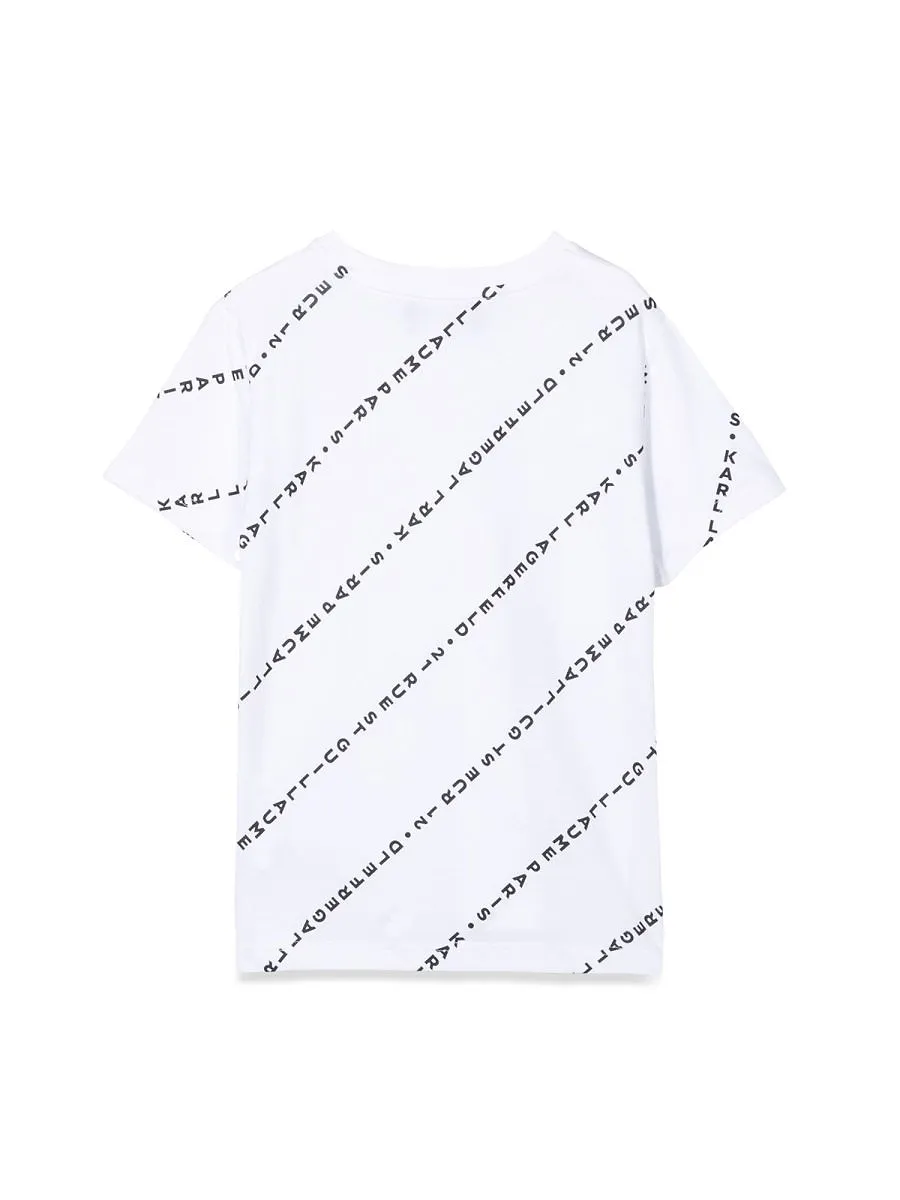 Karl Lagerfeld Kids Logo Print T-Shirt