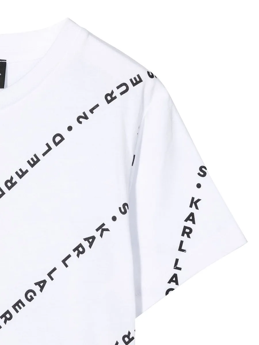 Karl Lagerfeld Kids Logo Print T-Shirt